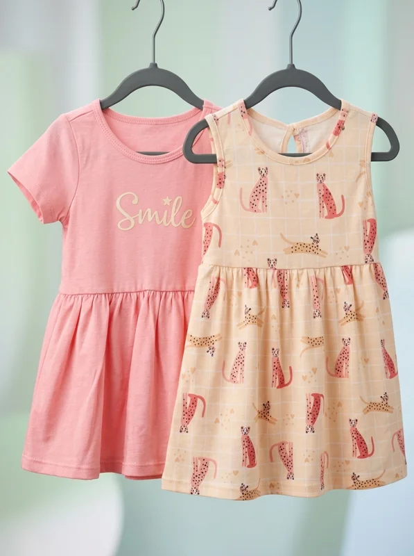 Set 2 Vestidos Infantiles  | Bebé Niña - Ropa para bebé y niños en Paquita Sport Colombia