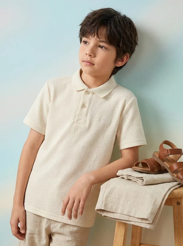 Camiseta Polo con Textura - Ropa para bebé y niños en Paquita Sport Colombia