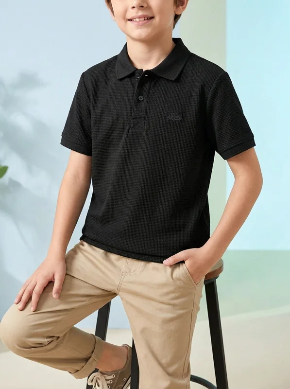 Camiseta Polo con Textura - Ropa para bebé y niños en Paquita Sport Colombia