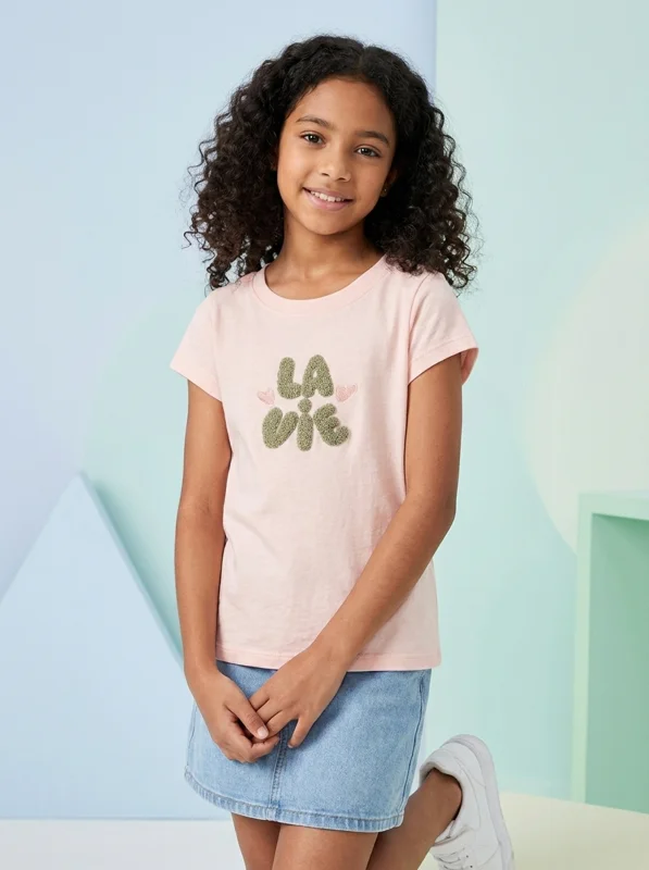 Camiseta para Niña Rosado Pastel 🌸 - Ropa para bebé y niños en Paquita Sport Colombia