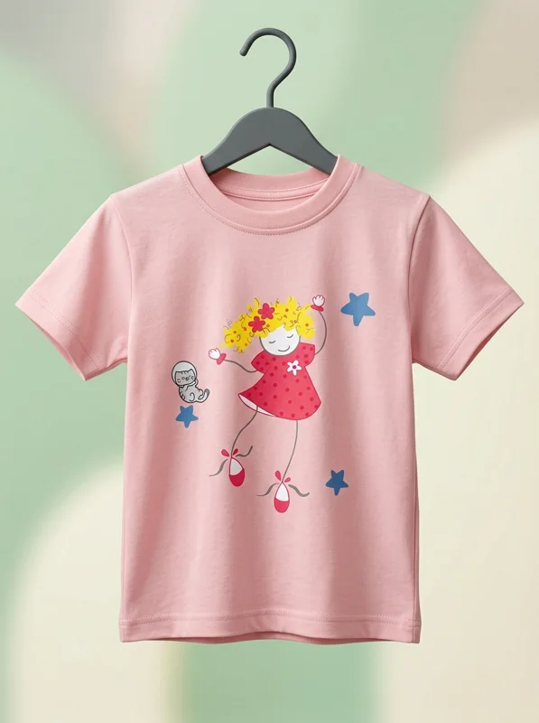 Camiseta Básica Estampada - Niña - Ropa para bebé y niños en Paquita Sport Colombia