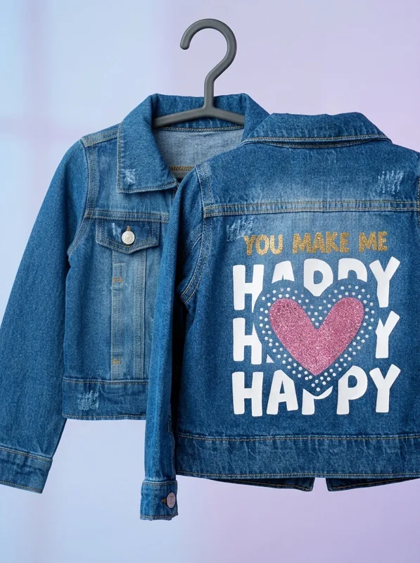 Chaqueta Jean Estampada - Niña - Ropa para bebé y niños en Paquita Sport Colombia