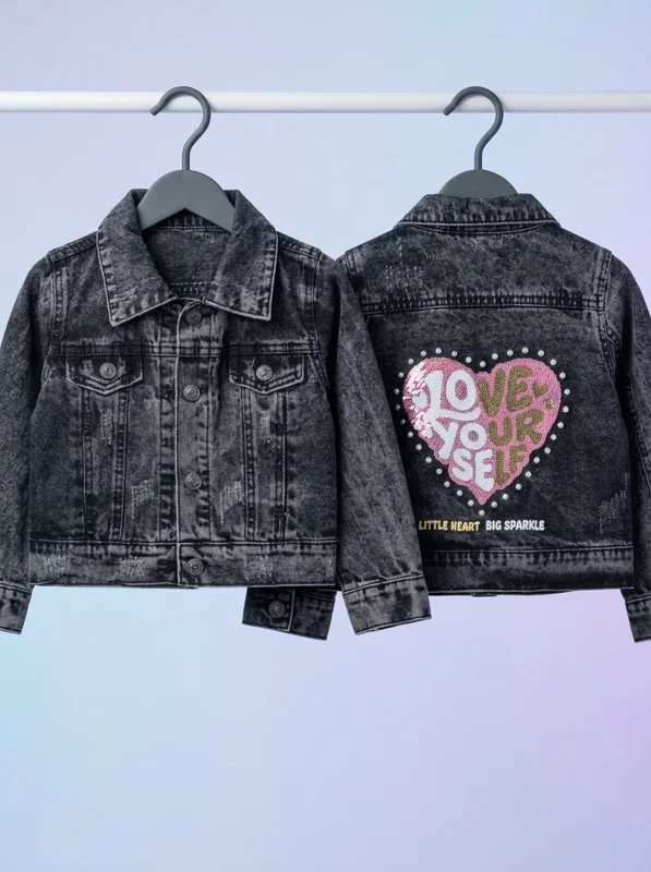 Chaqueta Jean Estampada - Niña - Ropa para bebé y niños en Paquita Sport Colombia