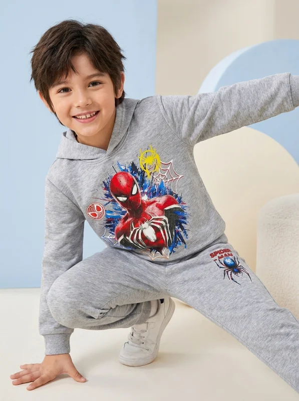Conjunto Sudadera para Niño de Spider-Man de Capota 🕷️ - Ropa para bebé y niños en Paquita Sport Colombia