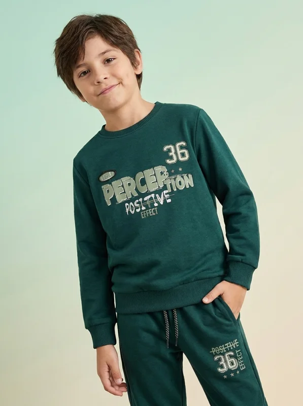 Conjunto Sudadera para Niño Verde Esmeralda⚡ - Ropa para bebé y niños en Paquita Sport Colombia