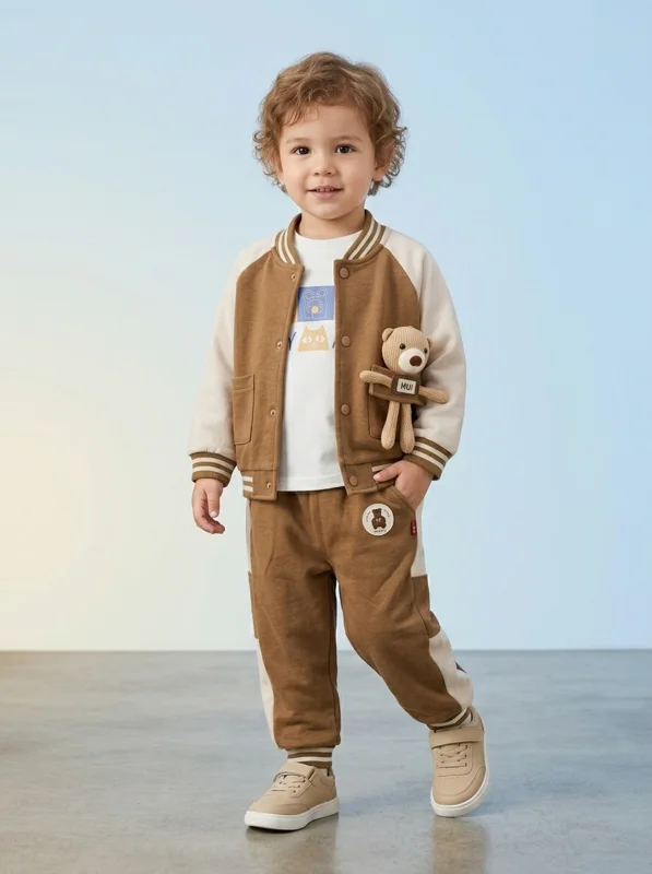 Conjunto 3 Piezas Bebé Niño 🧸 - Ropa para bebé y niños en Paquita Sport Colombia