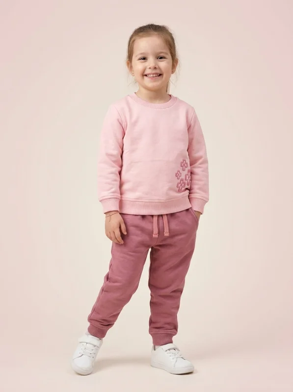 Sudadera Jogger + Buzo Algodón Perchado - Niña
