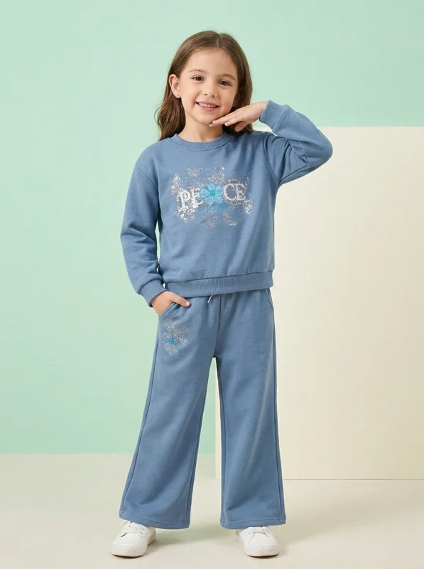 Conjunto de Sudadera para Niña 🦋 - Ropa para bebé y niños en Paquita Sport Colombia