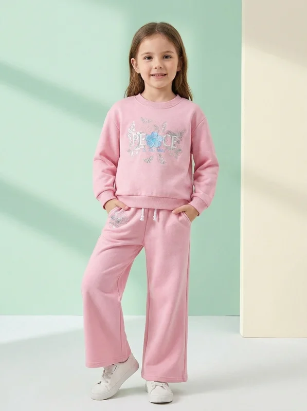 Conjunto de Sudadera para Niña 🦋 - Ropa para bebé y niños en Paquita Sport Colombia