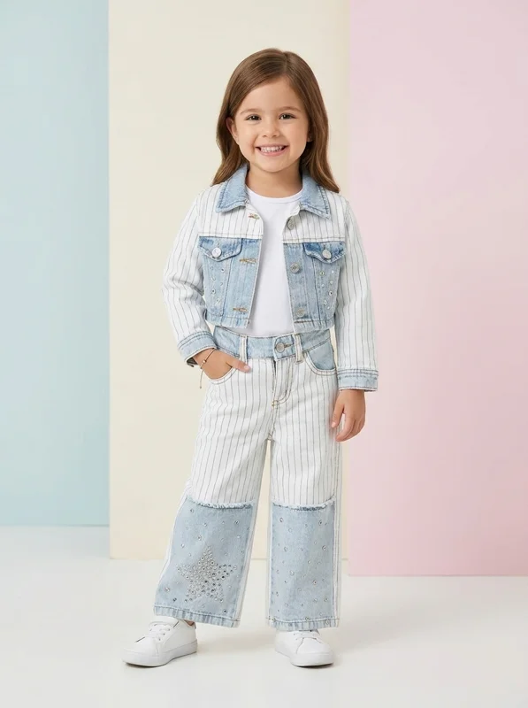 Conjunto 2 Piezas Denim- Niña - Ropa para bebé y niños en Paquita Sport Colombia