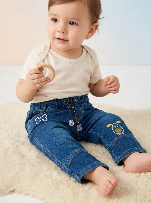 Pantalón en Jean para Bebé Niño🐶 - Ropa para bebé y niños en Paquita Sport Colombia