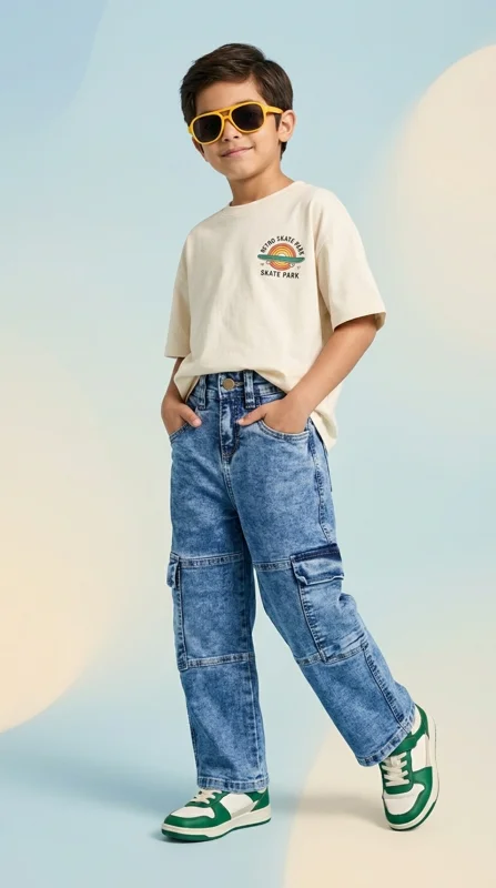Jean ancho Niño - Ropa para bebé y niños en Paquita Sport Colombia