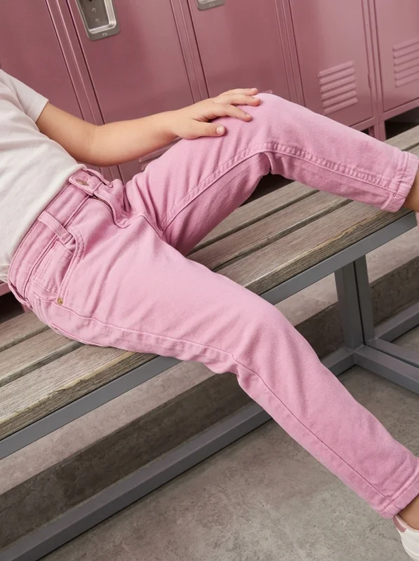 Jean Mom Fit Rosa - Niña - Ropa para bebé y niños en Paquita Sport Colombia