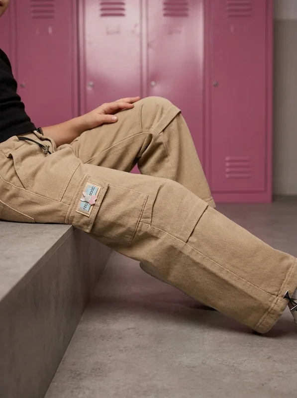 Pantalón en Tela Cargo - Niña - Ropa para bebé y niños en Paquita Sport Colombia
