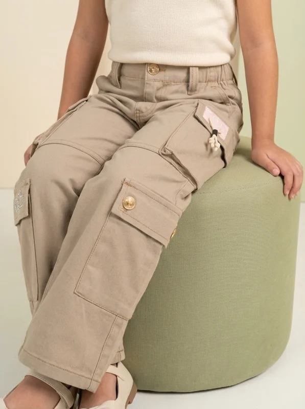 Pantalon Niña tipo Cargo - Ropa para bebé y niños en Paquita Sport Colombia