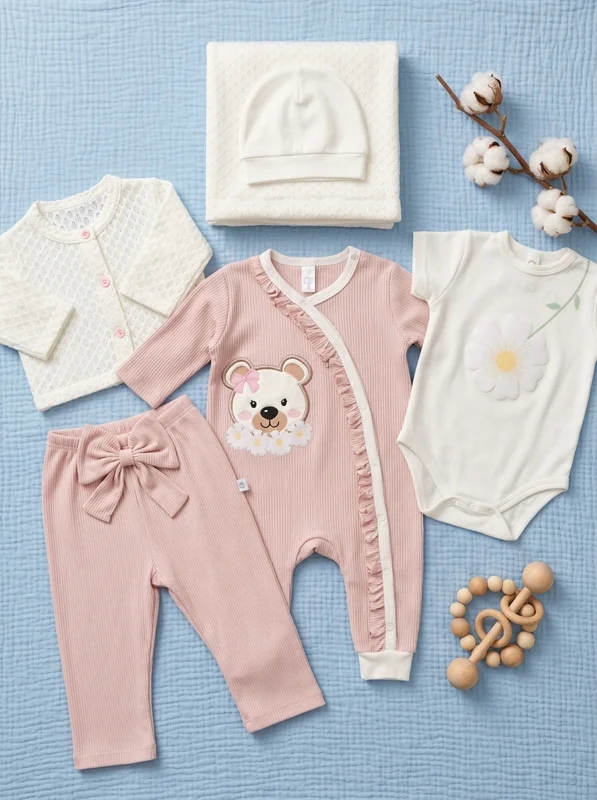 Set Primera Muda - 6 Piezas | Niña - Ropa para bebé y niños en Paquita Sport Colombia
