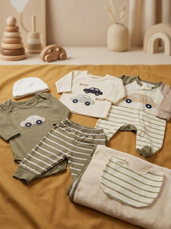 Set Primera Muda - 7 Piezas  | Niño - Ropa para bebé y niños en Paquita Sport Colombia