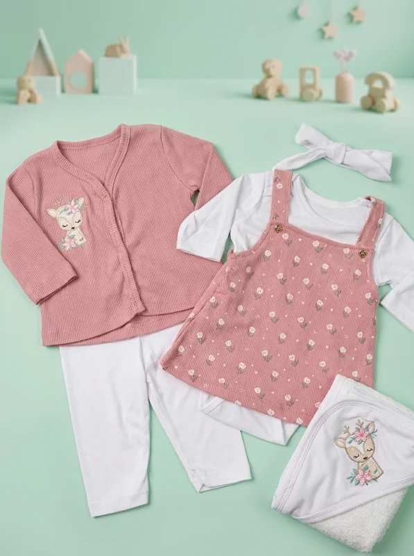 Set Primera Muda - 6 Piezas  | Niña - Ropa para bebé y niños en Paquita Sport Colombia