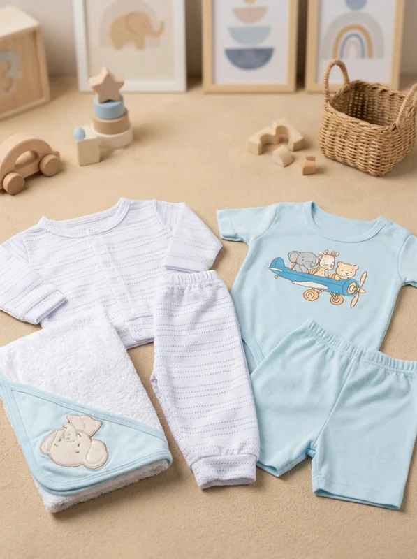 Set Primera Muda - 6 Piezas  | Niño - Ropa para bebé y niños en Paquita Sport Colombia