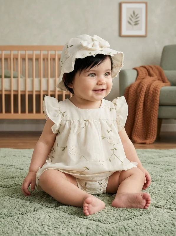 Vestido Floral + Sombrero | Bebé Niña - Ropa para bebé y niños en Paquita Sport Colombia