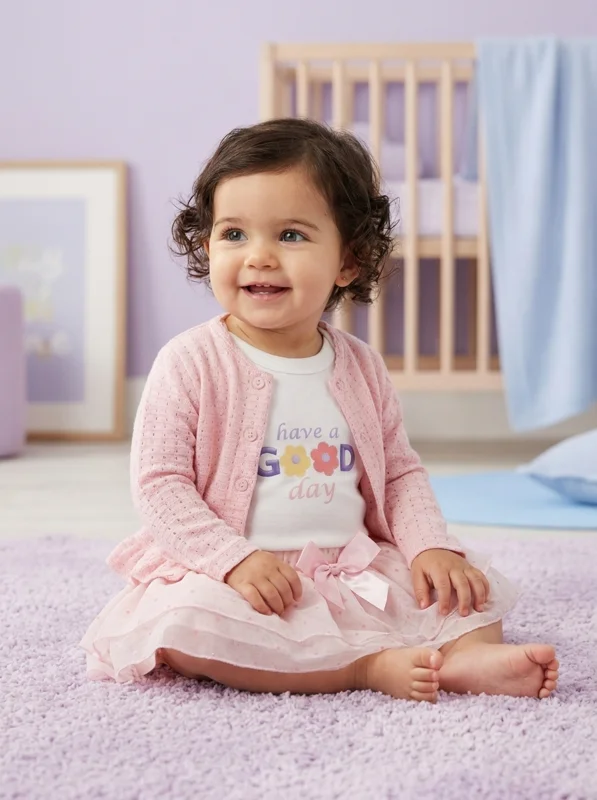 Set Infantil 4 Piezas  | Bebé Niña