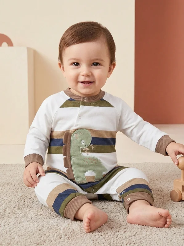 Pijama Enteriza para Bebe 🦖 - Ropa para bebé y niños en Paquita Sport Colombia