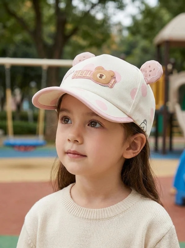 Gorra con Orejas para Niña🐻 - Ropa para bebé y niños en Paquita Sport Colombia