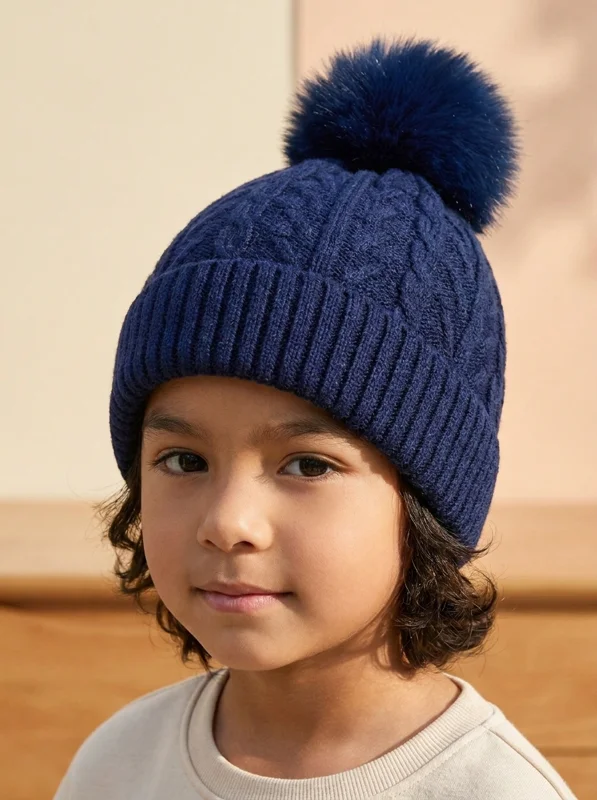 Gorro Tejido con Pompón - Ropa para bebé y niños en Paquita Sport Colombia
